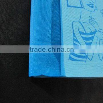 Navy Blue Shopping Bag With Image Printing photo-4