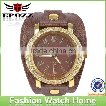 Hotsale leather fashion vogue ladies watch casual watch 2013