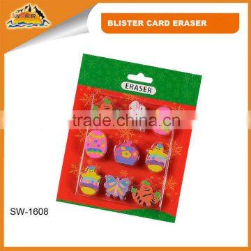 Top quality colorful cheap cute bee rabbit eraser set