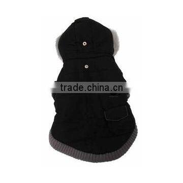 Best selling custom logo black pocket dog parka clothes pets product12