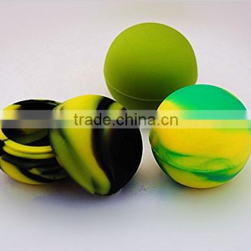 FDA approved food grade non stick small 5ml bho weed slick oil ball silicone jars dab wax vaporizer oil containers