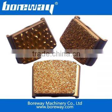 High quality vacuum brazed diamond block for grinding concrete and terrazzo and wooden floor