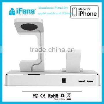 Made for Apple Watch Stand Charging Dock,Aluminum Charging Holder for Apple Watch Stand and for IPhone photo-2