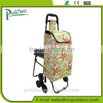 Factory Supply Wholesale Heatproof Shopping Trolley Bag With Chair