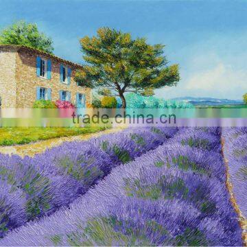 knife landscape canvas painting for living room