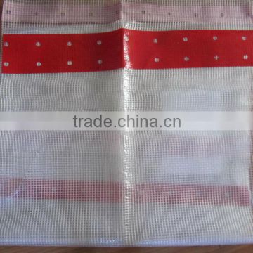 Scaffold leno pe tarpaulin,Clear coated mesh fabric tarpaulin