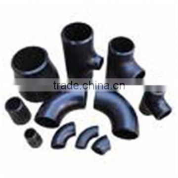 ANSIB 16.9/16.28 shining black paint butt welding pipe fittings