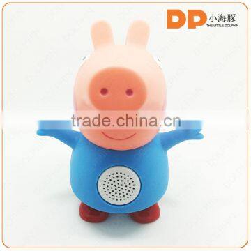 2015 popular gifts animal cartoon mini bluetooth speaker with fm radio