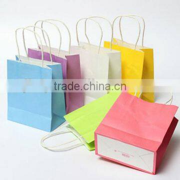 5Pcs/set Luxury Party Bags Kraft Paper Gift Bag With Handles Recyclable Loot Bag