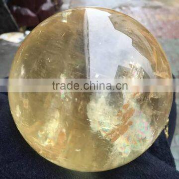 Natural Citrine Crystal Iceland Spar Ball/sphere for Sale ,magic Crystal Healing Ball