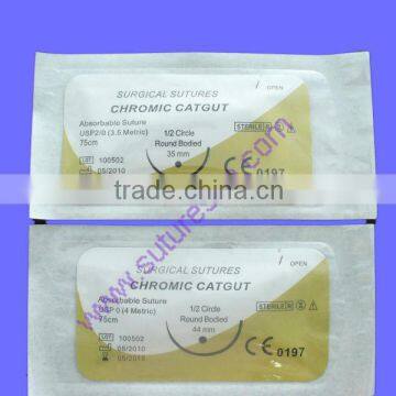 Hot Sale!!! natural chromic catgut, absorbable suture,CE&ISO certified