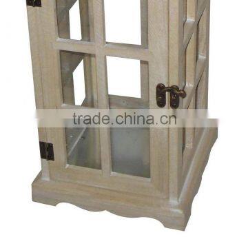 Brown Wooden Lanterns Black Top Iron Popular Styles photo-4