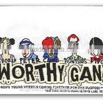 Baseball Cap Weaving/woven Epaulet Label