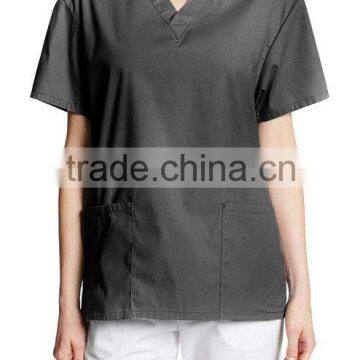 Purple Unisex Medical Scrub Set Workwear V-neck 2 Pocket Top and Pant 2 Piece Set photo-4