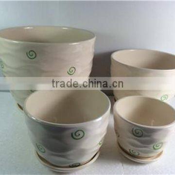 Good quality hot sale cheap ceramic flower pot for garden