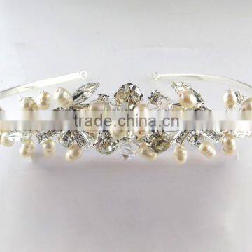 Fashion design rhinestone headband crown