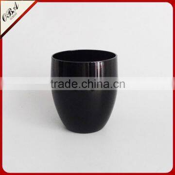 400ml Artificial Blowing Black Glass Water Cup / Drinking Glass