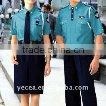 HOT selled handsome polyester/cotton security guard uniform