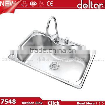 Guangdong kitchen bowl single kichen sink factory 304 oval shape stainless steel kitchen sink