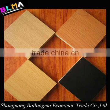 1220*2440 E1/E2 UV/melamine/ aluminium foil mdf sheets with CARB or FSC