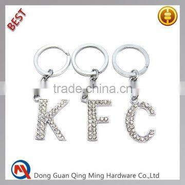 Wholesale Custom Rhinestone Metal Keychain