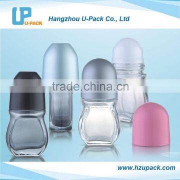 Wholesale 50ml empty deodorant glass roller ball perfume bottles