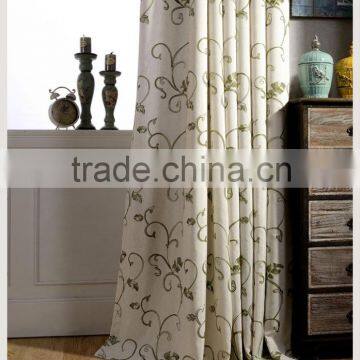 Wholesale Home Voile curtains and ready embroidery sheer fabric