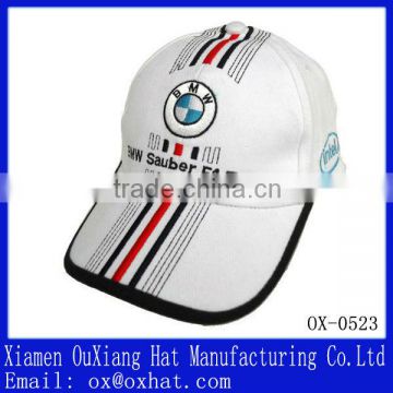 manufacturing customised promotional cap and hat with car logo