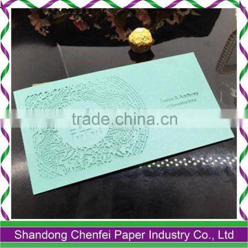 New Design Creative Printable Laser Cut Wedding Invitation Metal Card photo-4