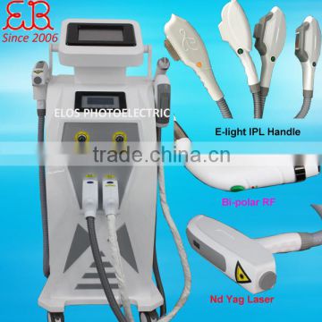 Pigmented Spot Removal Multifunction Beauty 515-1200nm Machine E-light IPL+Bipolar RF+Laser Machine