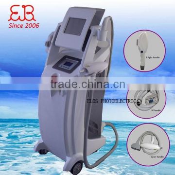 Classic Style Three Handles E-light 560-1200nm IPL+RF+Laser Machine Breast Lifting Up