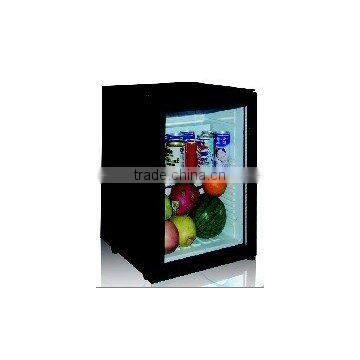 Black & Tempered glass Absorption Minibar refrigerator