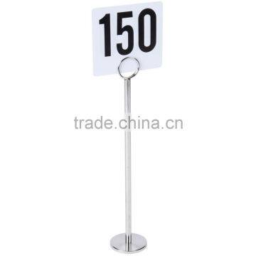 Bulk Stock desktop Stainless Steel Restaurant Table Menu Card Holder (XJJD39)