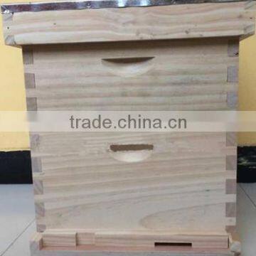 hot sell high quality full fir wood standard bee hive from Chinese manufacturer over 90 years experience