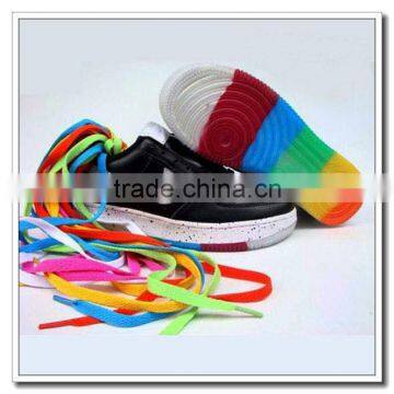 2015 Polyester cheap custom logo shoelaces