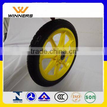 14" pneumatic plastic spoke bicycle trailer wheel