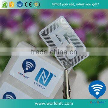 NFC Sticker/Adhesive Label/Tag RFID IC 13.56MHz ISO15693 for Ticket/MetroCard/clothing tracking management