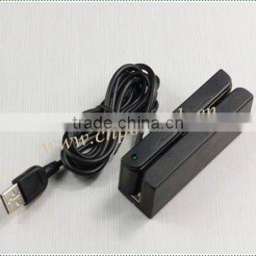 Lightweight MSR 100 Magnetic Card Reader, 3 tracks magnetic card reader with USB/PS2/RS232/TTL Interface