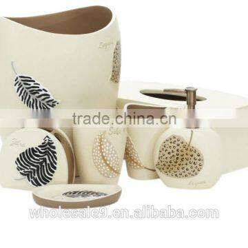 7 Pcs Resin Elegant Bathrooom Accessories Set, Wedding Gift photo-2