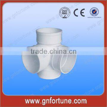 PVC Drainage Pipe Fittings Stereo Double Tee