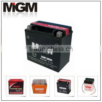 12v 12ah GTX14-BS motorcycle battery MF battery maintenance free battery gel battery sealed battery