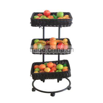 Rectangular PP Rattan Supermarket Display photo-3