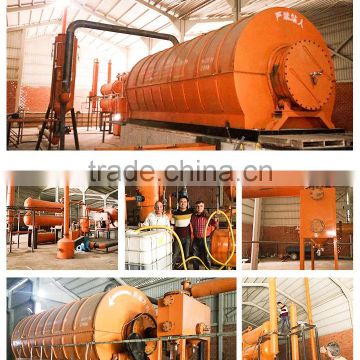 10 tons Waste Plastic Pyrolysis Plant Into FO And DO