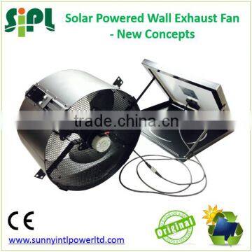 SUNNY FAN 14 Inch Wall Window Mounted Industrial Solar Heat Exhaust Air Ventilation Fan photo-2