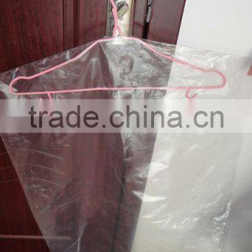 LDPE Plastic Packing Bags for Hanging Clothes/Clear Plastic Suit Garment Bag