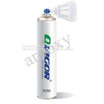 Canned oxygen inhaler