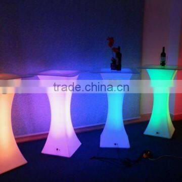 Plastic Glowing cool led bar counter Multi Color Change party led table desk