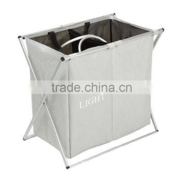 Aluminum Frame Laundry Hamper with two sorter