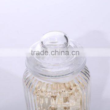 Set 4 Clear Airtight Glass Storage Canisters With Glass Dome Lid photo-3