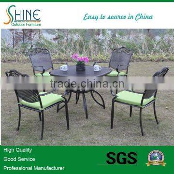 Hot sale cast aluminium 4+1 dining SCAF023